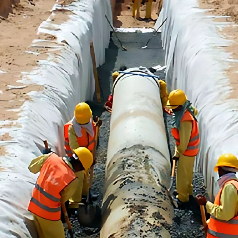 Pipes Lowering and Installation - Red Sea Arabia
